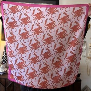 LUSH - "Modern Crabs" - Knot Wrap/Scarf - EUC